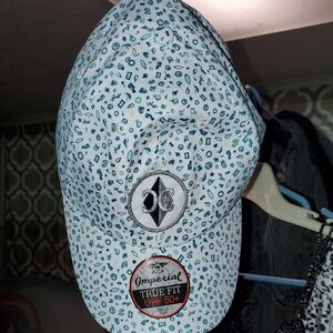 Blue and White Speckled Baseball Cap